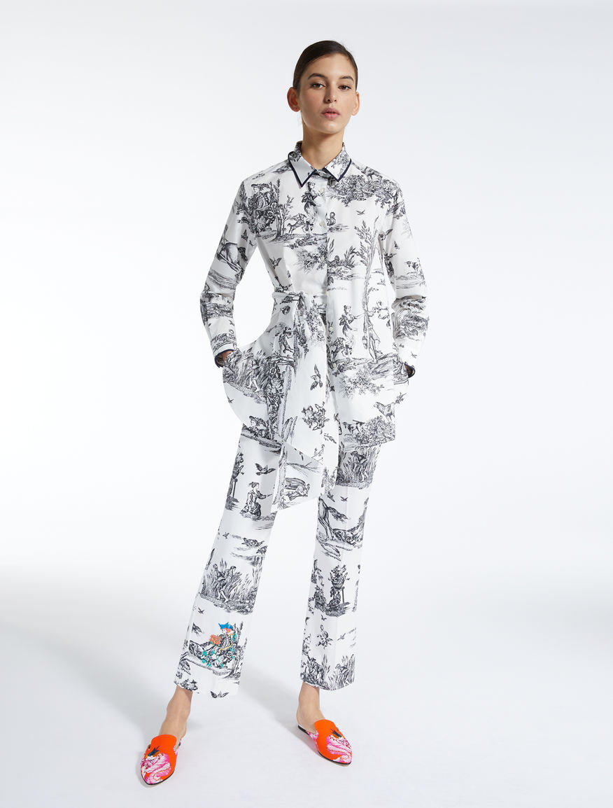 Trophy Day - Clogs in printed canvas Weekend Maxmara Trophy Day - Clogs in printed canvas Weekend Maxmara