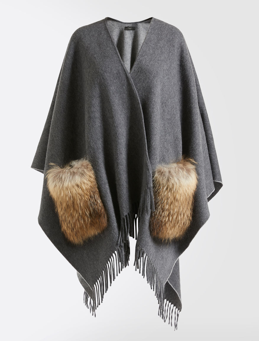 Wool and fur cape Weekend Maxmara Wool and fur cape Weekend Maxmara