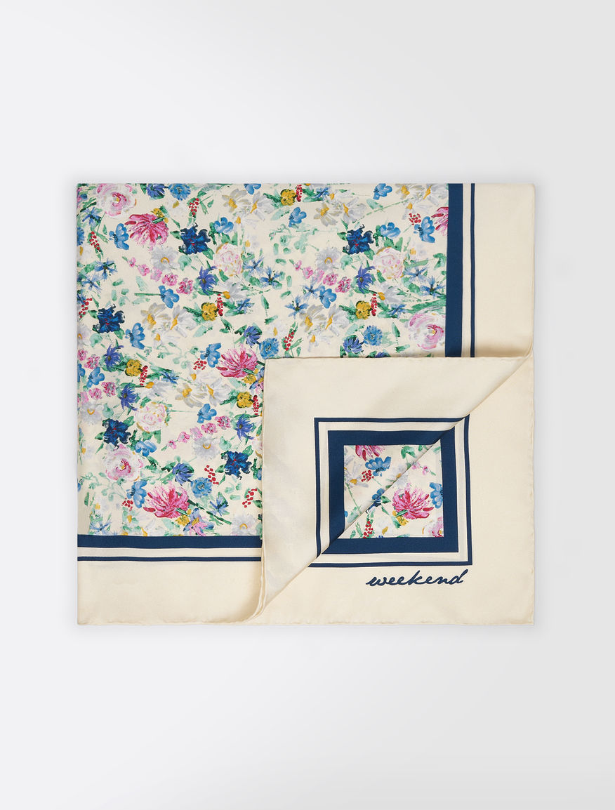 Printed silk twill foulard Weekend Maxmara Printed silk twill foulard Weekend Maxmara
