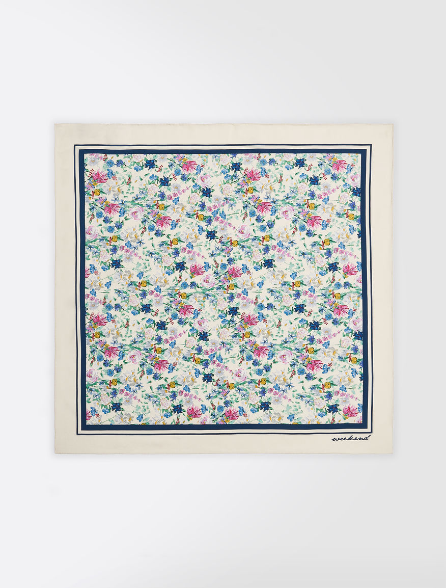 Printed silk twill foulard Weekend Maxmara Printed silk twill foulard Weekend Maxmara