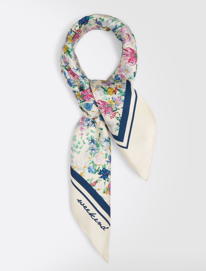 Printed silk twill foulard Weekend Maxmara Printed silk twill foulard Weekend Maxmara