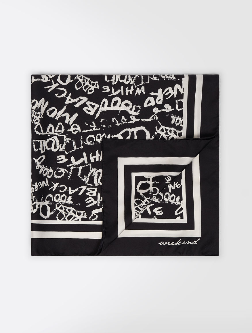 Foulard in twill di seta stampato Weekend Maxmara Foulard in twill di seta stampato Weekend Maxmara