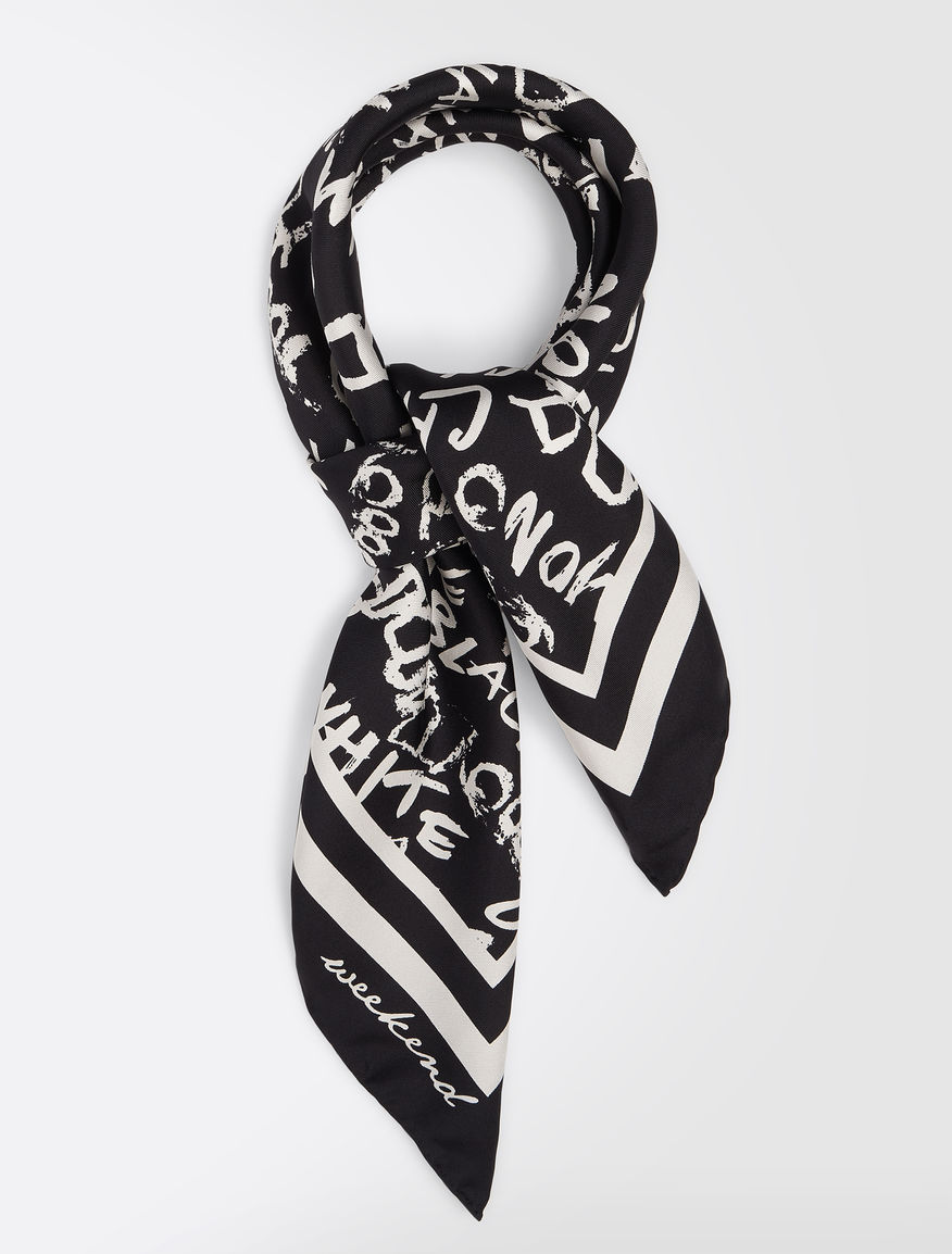 Foulard in twill di seta stampato Weekend Maxmara Foulard in twill di seta stampato Weekend Maxmara