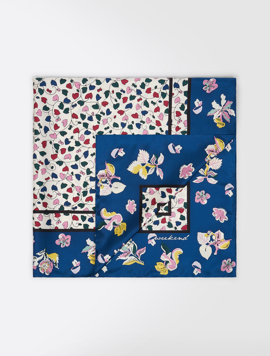 Printed silk twill foulard Weekend Maxmara Printed silk twill foulard Weekend Maxmara