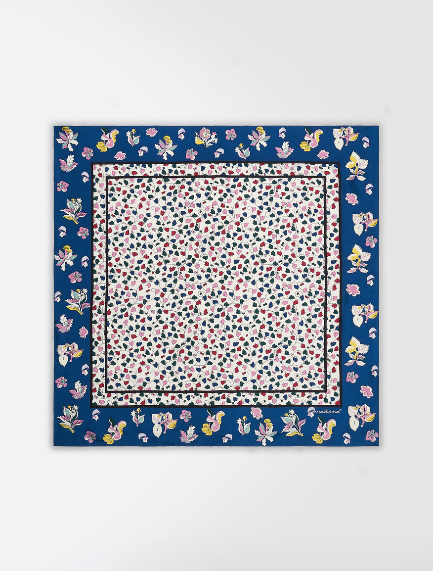 Printed silk twill foulard Weekend Maxmara Printed silk twill foulard Weekend Maxmara