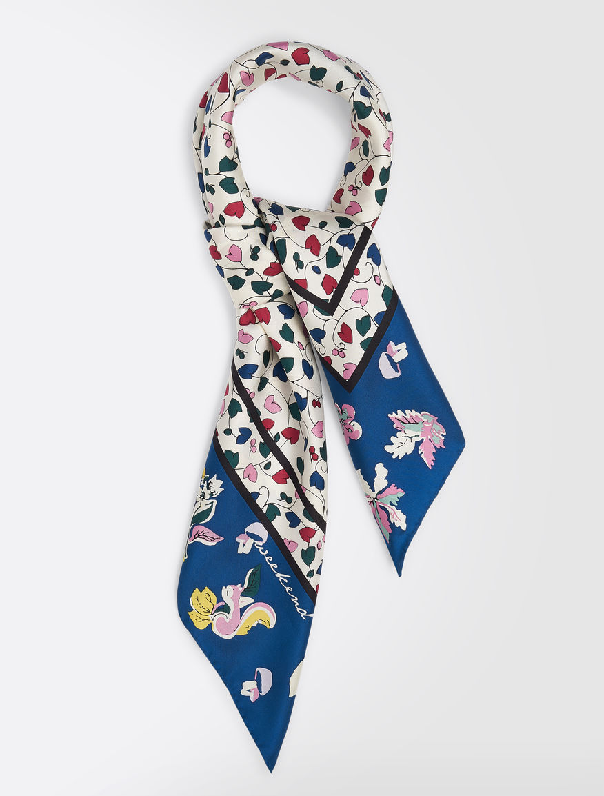 Printed silk twill foulard Weekend Maxmara Printed silk twill foulard Weekend Maxmara