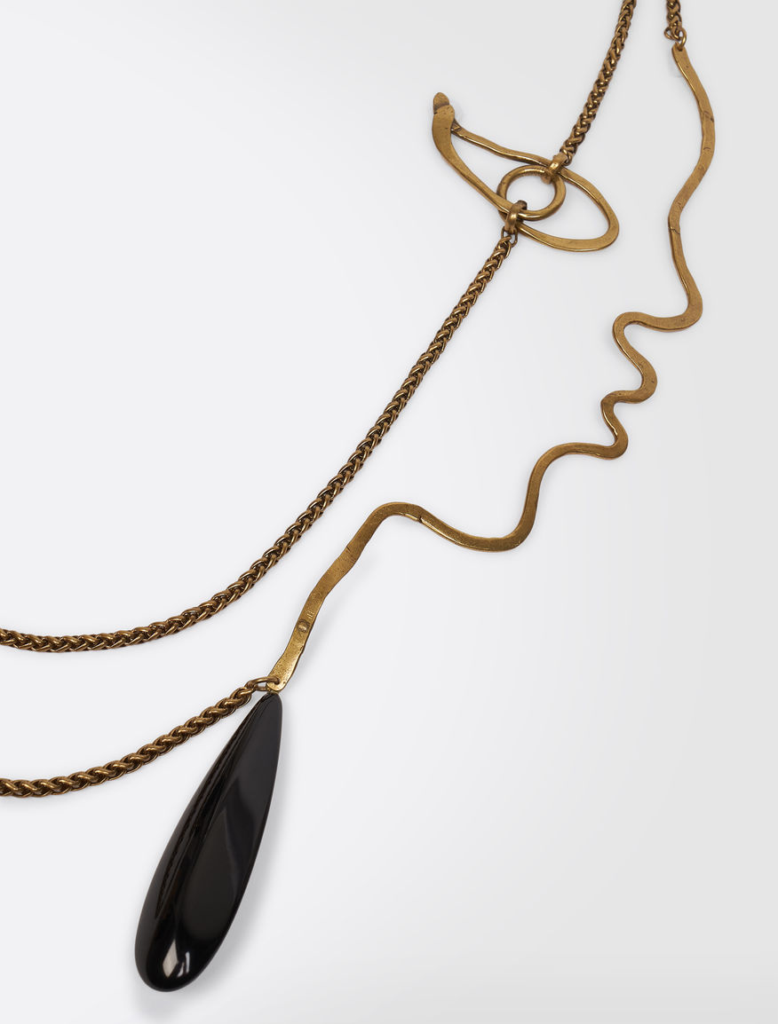 Metal necklace with pendant Weekend Maxmara Metal necklace with pendant Weekend Maxmara