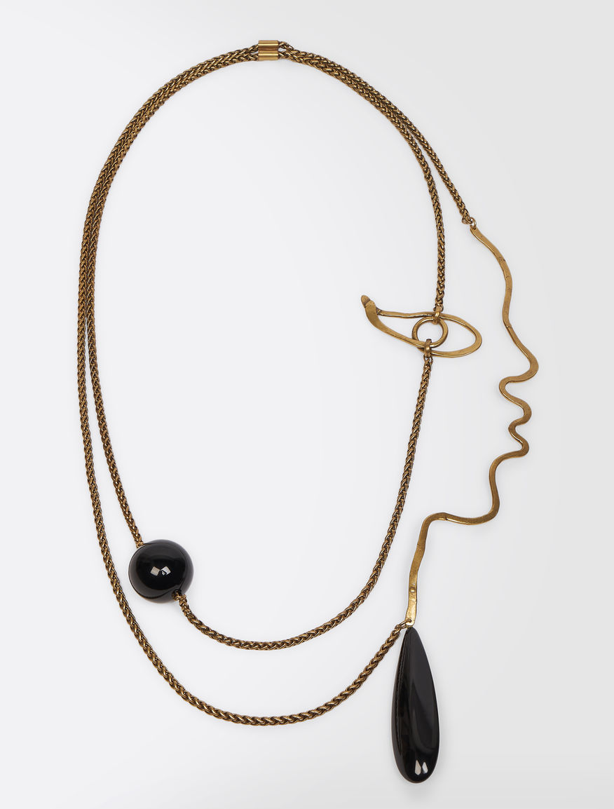 Metal necklace with pendant Weekend Maxmara Metal necklace with pendant Weekend Maxmara
