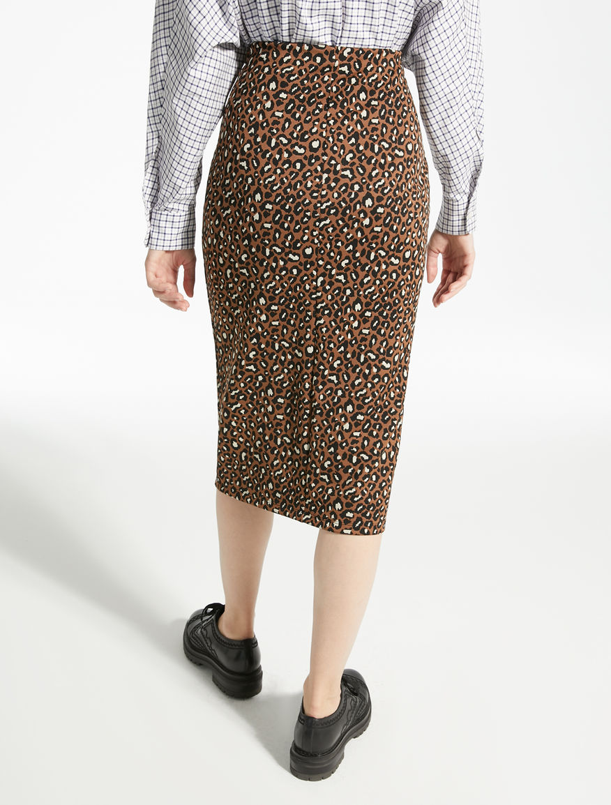 Technical jersey skirt with jacquard pattern Weekend Maxmara Technical jersey skirt with jacquard pattern Weekend Maxmara