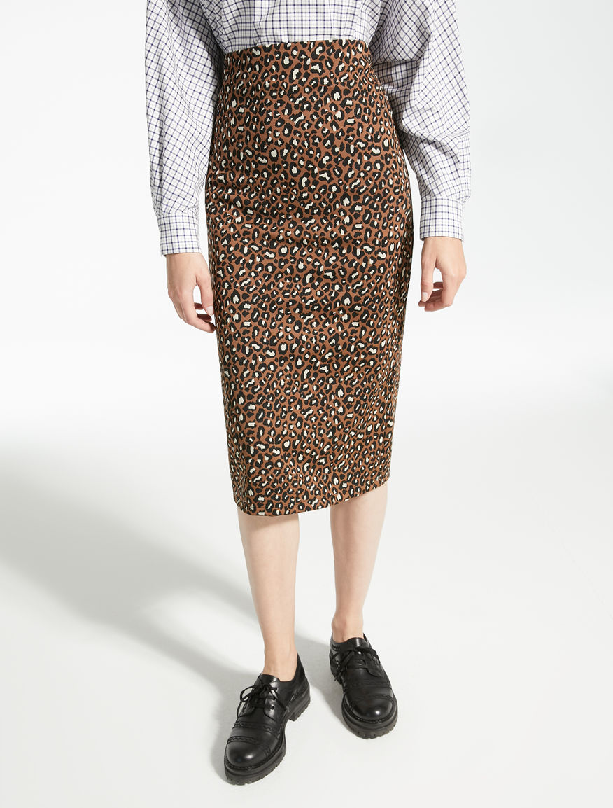 Technical jersey skirt with jacquard pattern Weekend Maxmara Technical jersey skirt with jacquard pattern Weekend Maxmara
