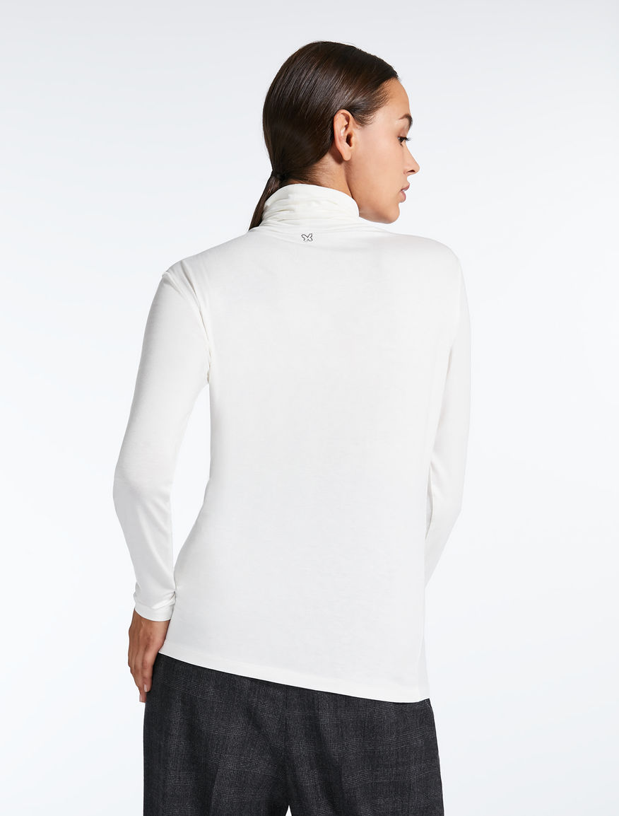 Viscose jersey polo neck jumper Weekend Maxmara Viscose jersey polo neck jumper Weekend Maxmara