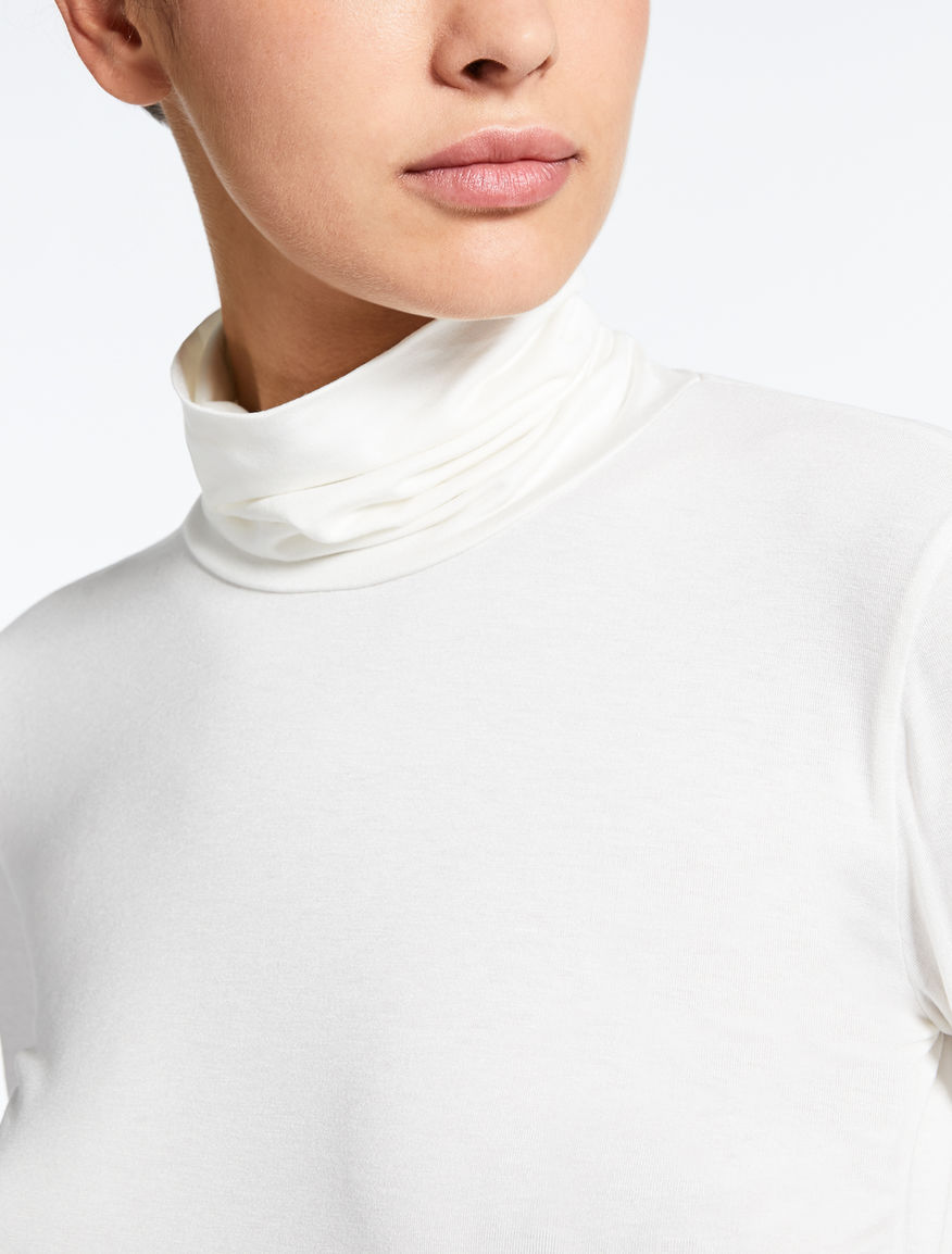 Viscose jersey polo neck jumper Weekend Maxmara Viscose jersey polo neck jumper Weekend Maxmara