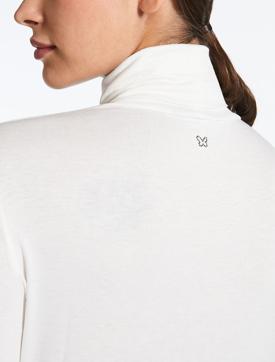 Viscose jersey polo neck jumper Weekend Maxmara Viscose jersey polo neck jumper Weekend Maxmara