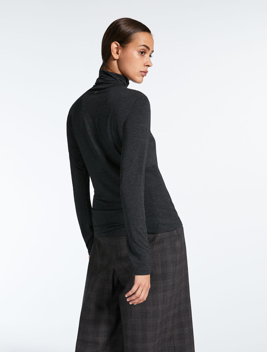 Viscose jersey polo neck jumper Weekend Maxmara Viscose jersey polo neck jumper Weekend Maxmara