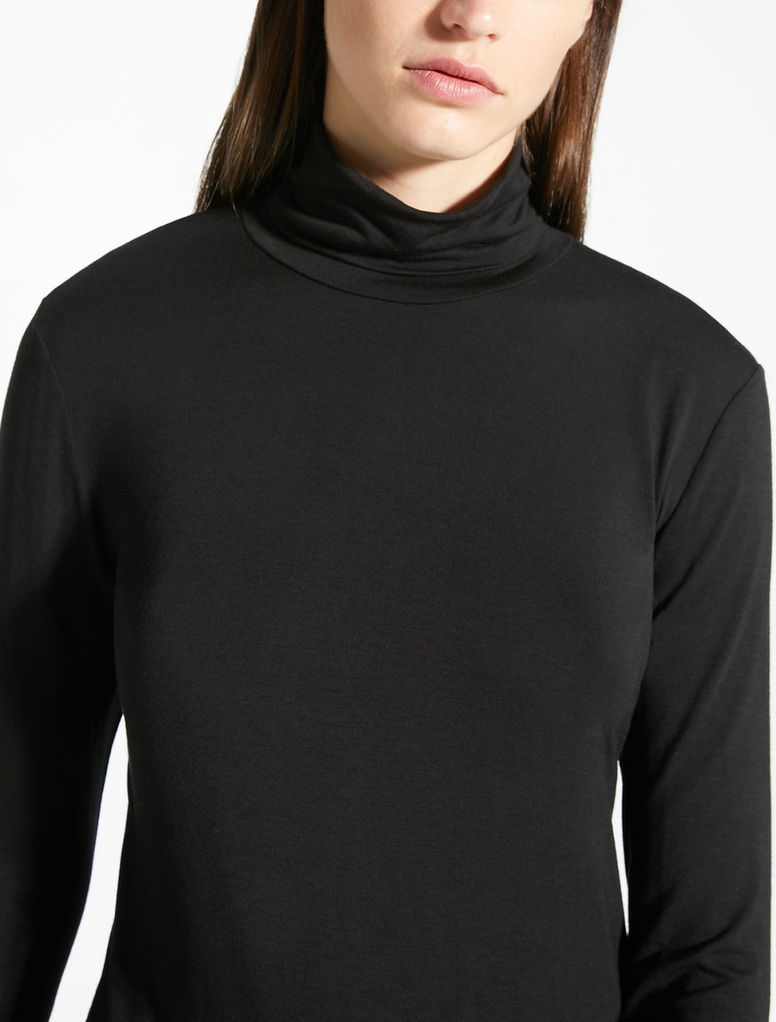 Viscose jersey polo neck jumper Weekend Maxmara Viscose jersey polo neck jumper Weekend Maxmara