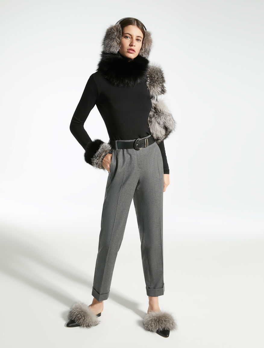 Viscose jersey polo neck jumper Weekend Maxmara Viscose jersey polo neck jumper Weekend Maxmara