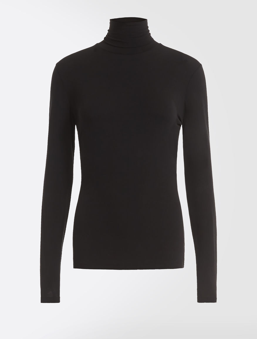 Viscose jersey polo neck jumper Weekend Maxmara Viscose jersey polo neck jumper Weekend Maxmara