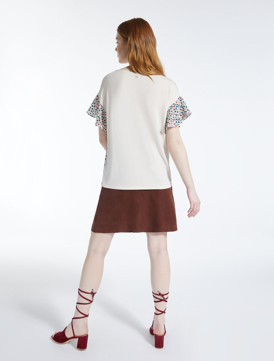 Silk and stretch jersey T-shirt Weekend Maxmara Silk and stretch jersey T-shirt Weekend Maxmara