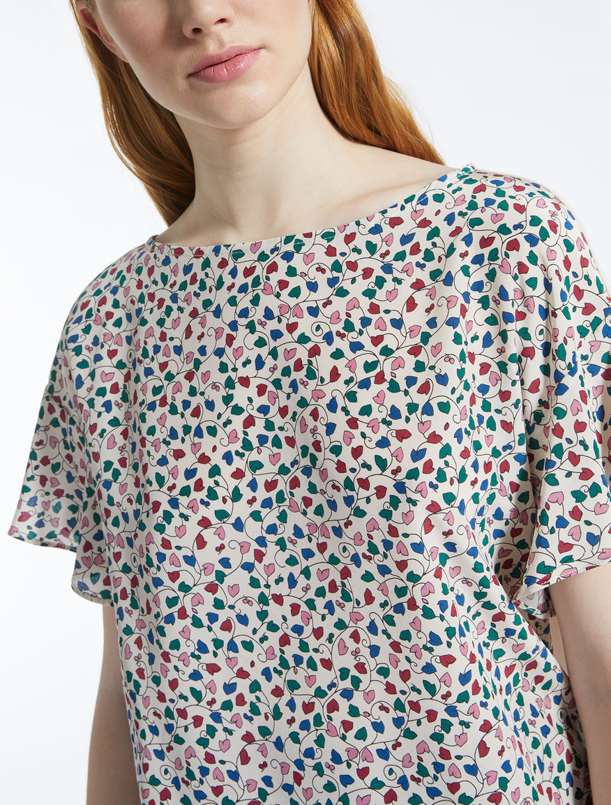 Silk and stretch jersey T-shirt Weekend Maxmara Silk and stretch jersey T-shirt Weekend Maxmara