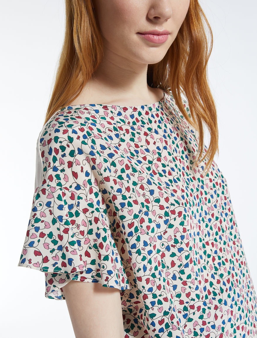 Silk and stretch jersey T-shirt Weekend Maxmara Silk and stretch jersey T-shirt Weekend Maxmara