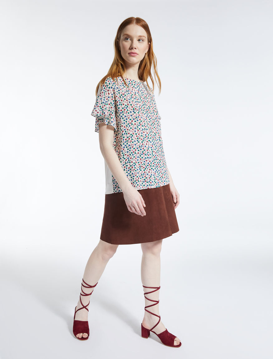 Silk and stretch jersey T-shirt Weekend Maxmara Silk and stretch jersey T-shirt Weekend Maxmara