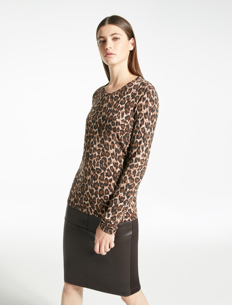 Maglia in jersey di viscosa e lana Weekend Maxmara Maglia in jersey di viscosa e lana Weekend Maxmara