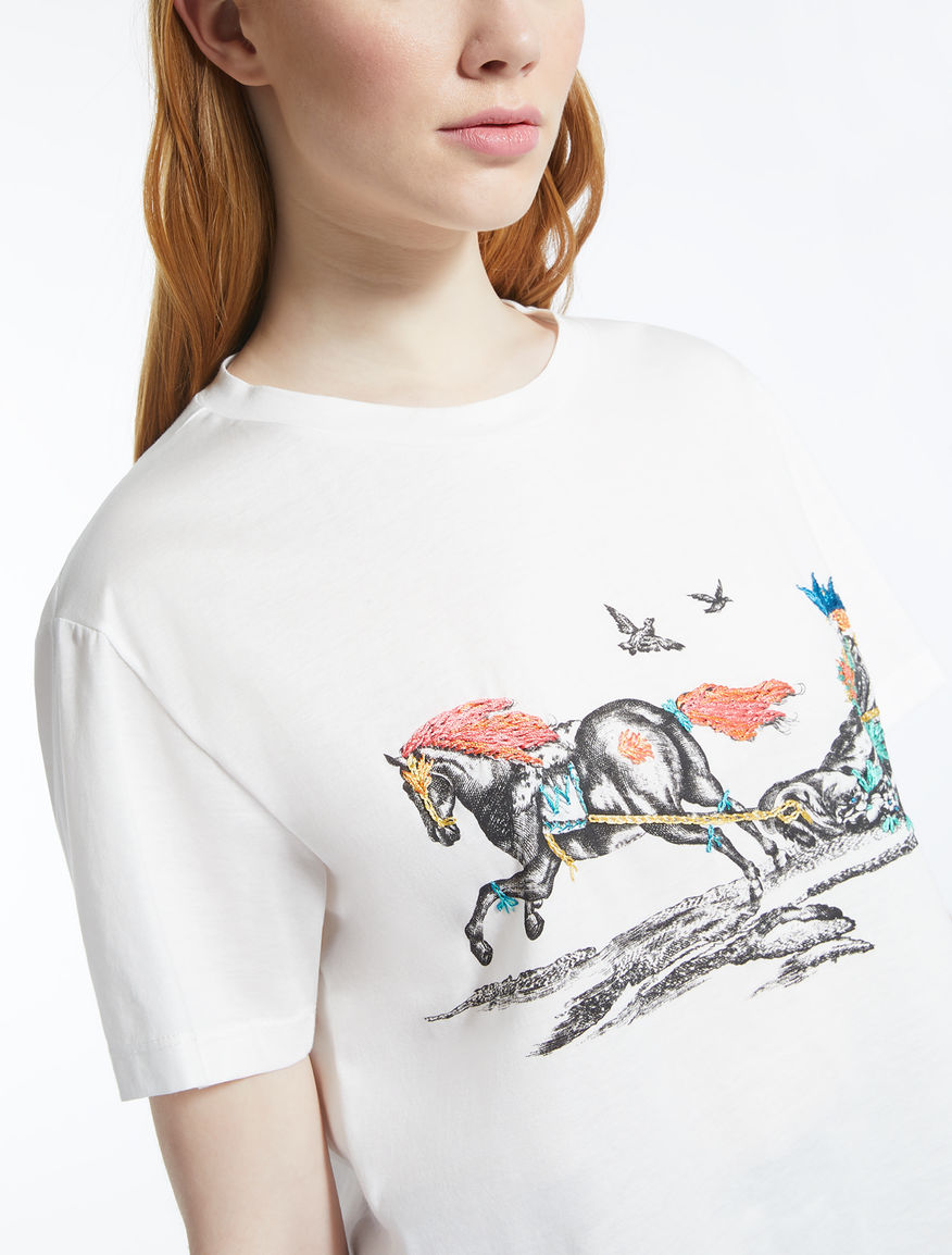 Trophy Day - Cotton jersey T-shirt Weekend Maxmara Trophy Day - Cotton jersey T-shirt Weekend Maxmara