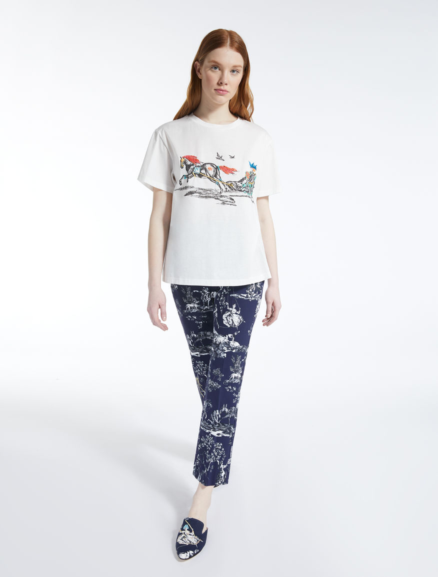Trophy Day - Cotton jersey T-shirt Weekend Maxmara Trophy Day - Cotton jersey T-shirt Weekend Maxmara