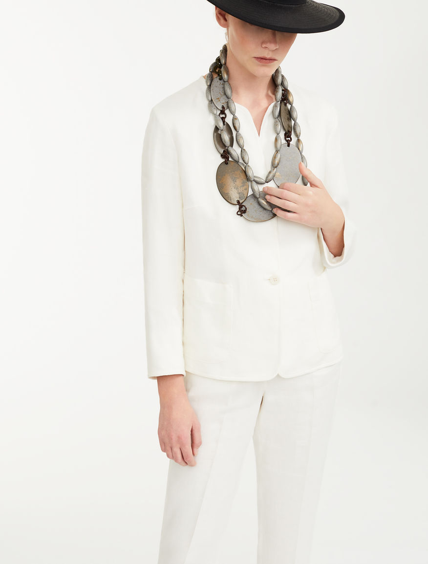Linen canvas blazer Weekend Maxmara Linen canvas blazer Weekend Maxmara