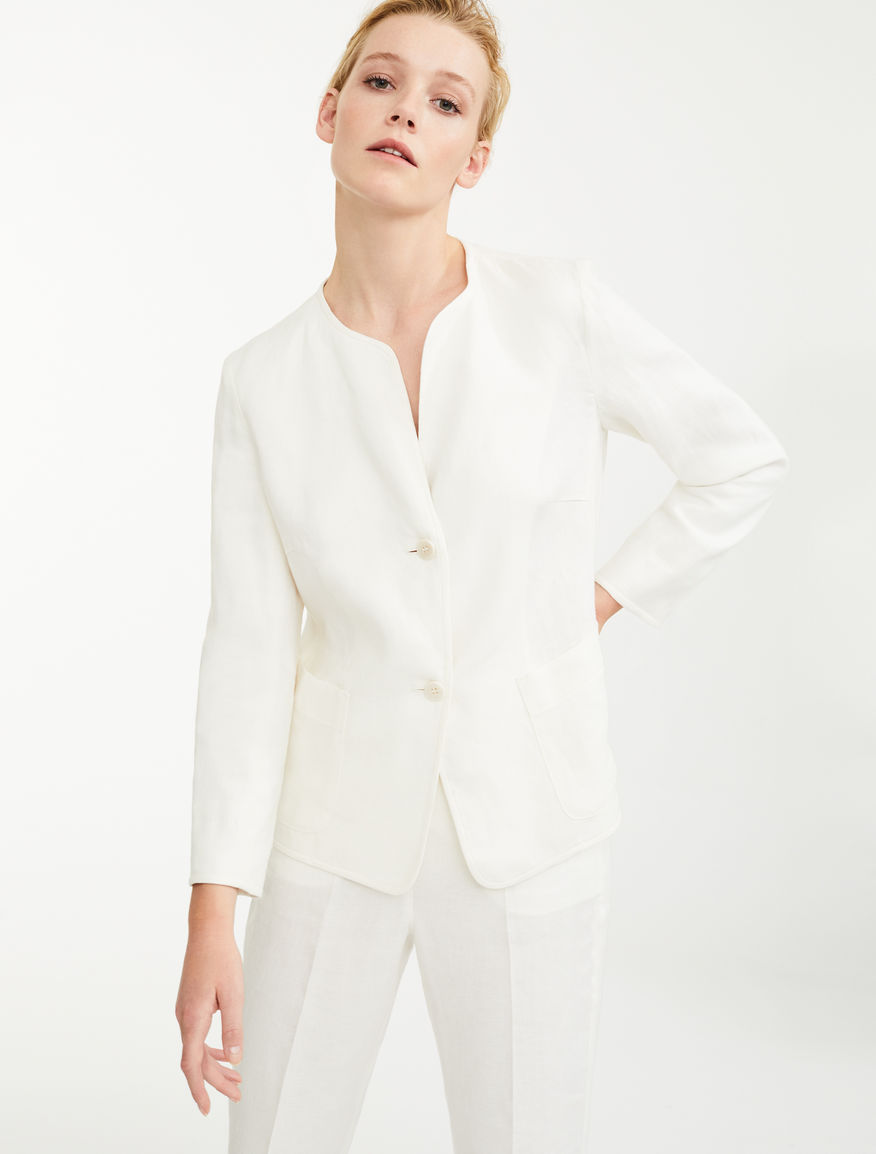 Linen canvas blazer Weekend Maxmara Linen canvas blazer Weekend Maxmara
