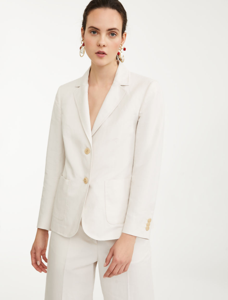 Blazer in cotone e lino Weekend Maxmara Blazer in cotone e lino Weekend Maxmara