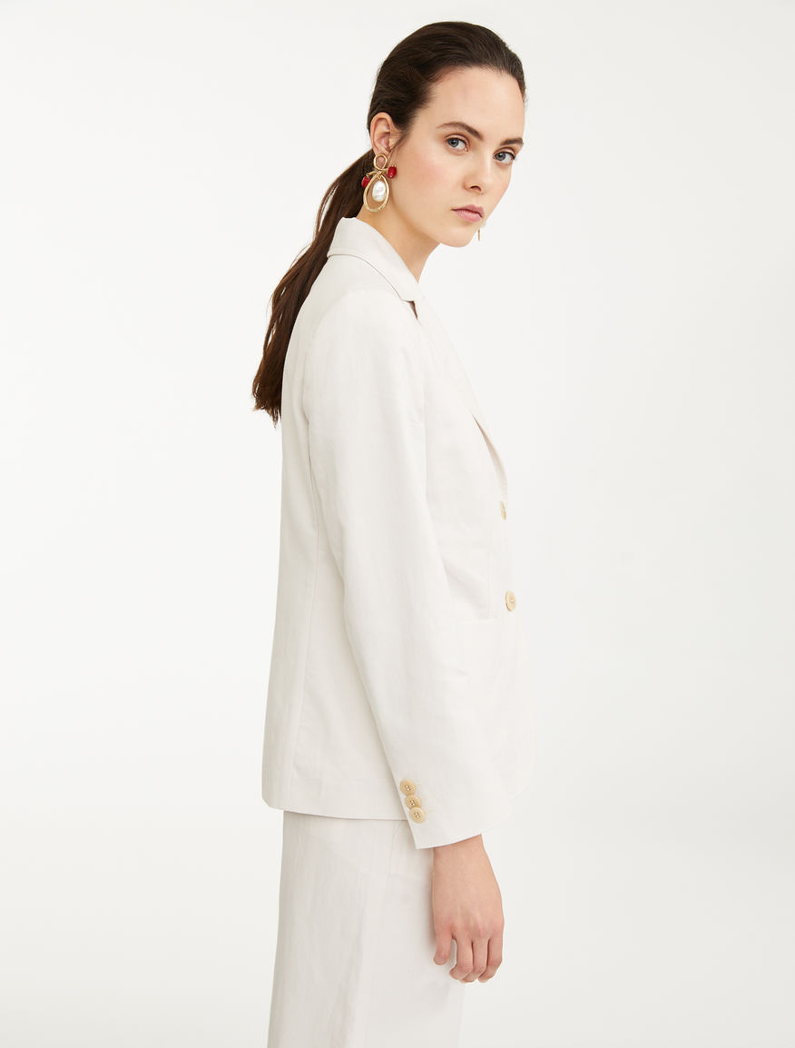 Blazer in cotone e lino Weekend Maxmara Blazer in cotone e lino Weekend Maxmara