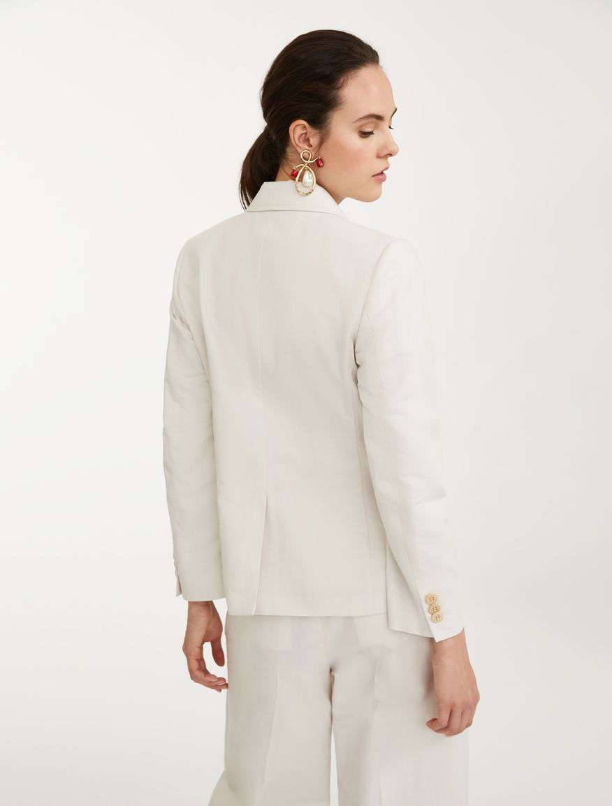Blazer in cotone e lino Weekend Maxmara Blazer in cotone e lino Weekend Maxmara