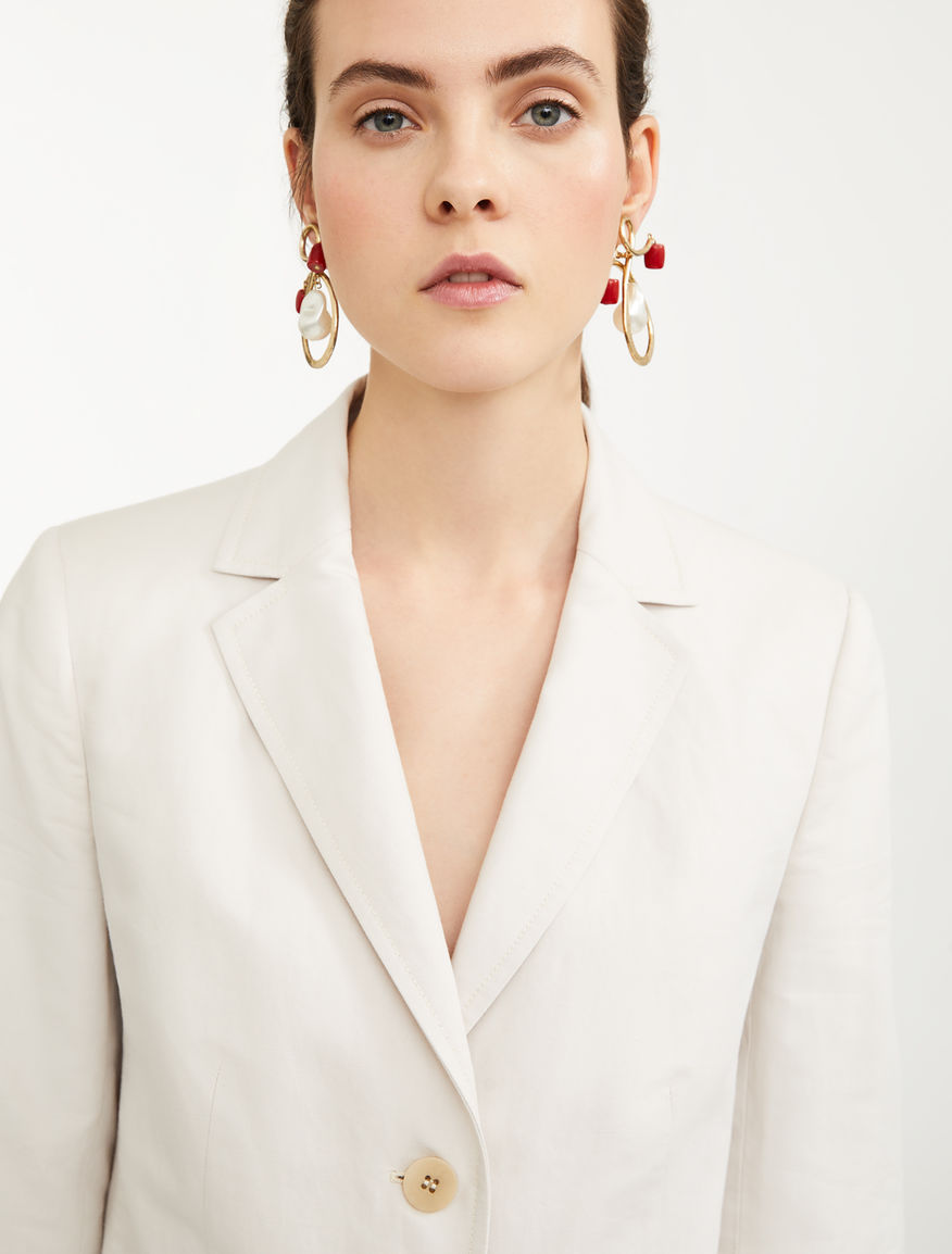 Blazer in cotone e lino Weekend Maxmara Blazer in cotone e lino Weekend Maxmara