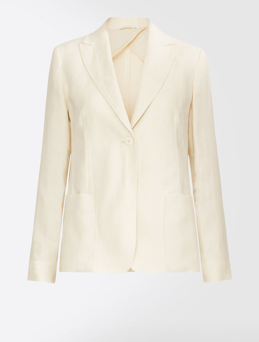 Linen canvas blazer Weekend Maxmara Linen canvas blazer Weekend Maxmara