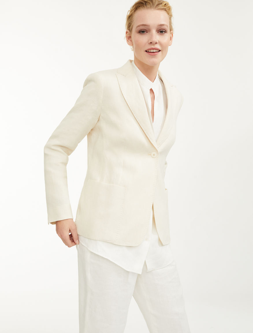 Linen canvas blazer Weekend Maxmara Linen canvas blazer Weekend Maxmara