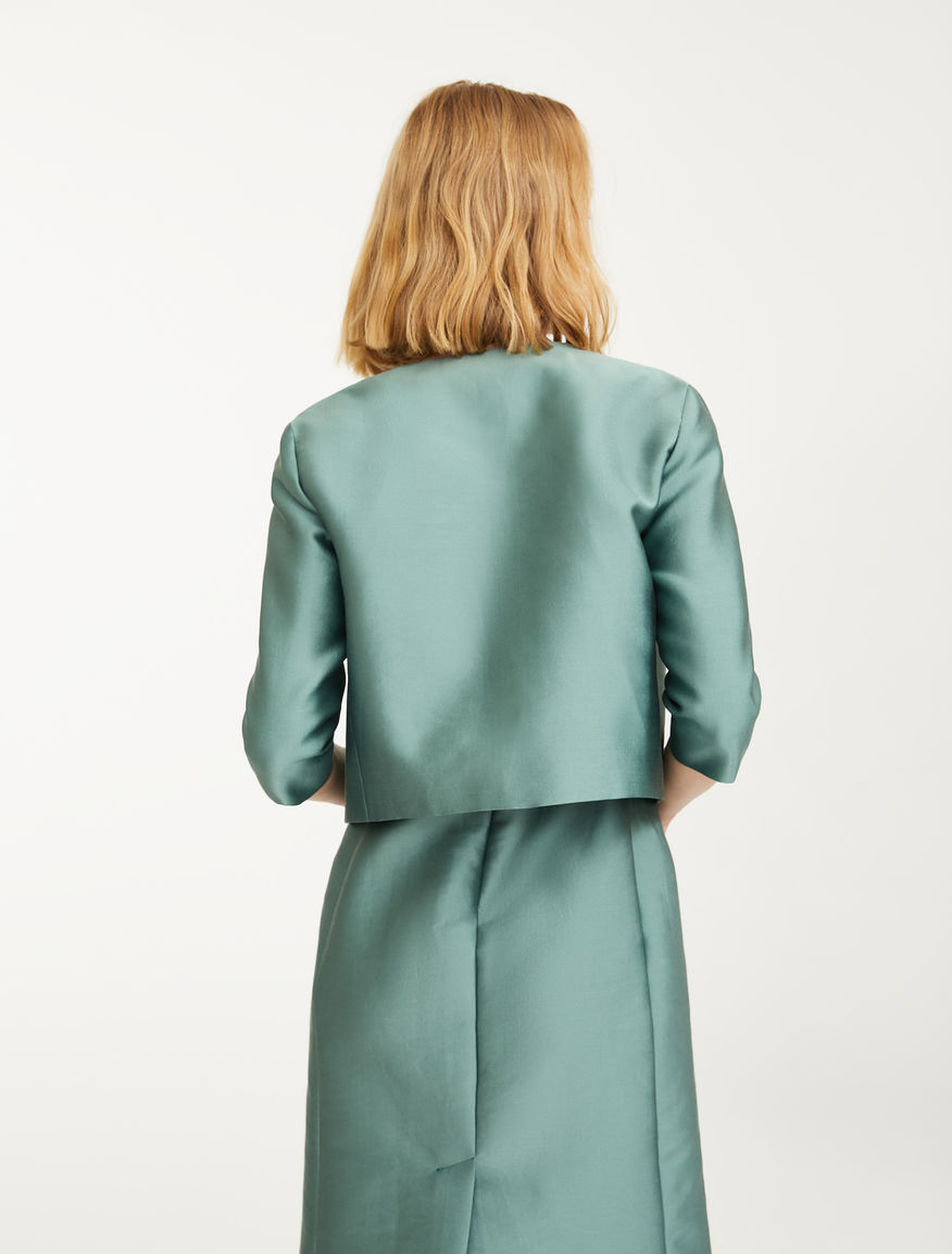 Silk and cotton satin jacket Weekend Maxmara Silk and cotton satin jacket Weekend Maxmara