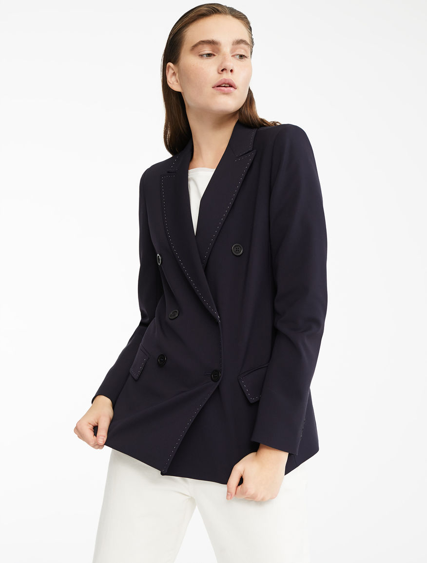 Wool and viscose twill blazer Weekend Maxmara Wool and viscose twill blazer Weekend Maxmara