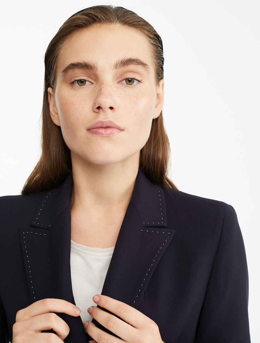 Wool and viscose twill blazer Weekend Maxmara Wool and viscose twill blazer Weekend Maxmara