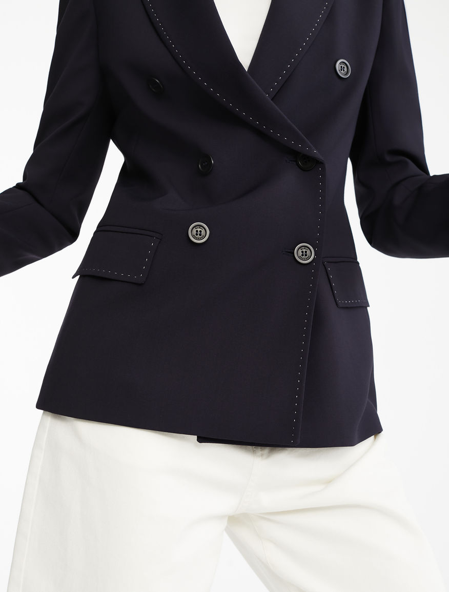 Wool and viscose twill blazer Weekend Maxmara Wool and viscose twill blazer Weekend Maxmara