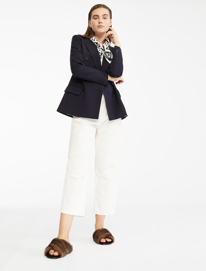 Wool and viscose twill blazer Weekend Maxmara Wool and viscose twill blazer Weekend Maxmara