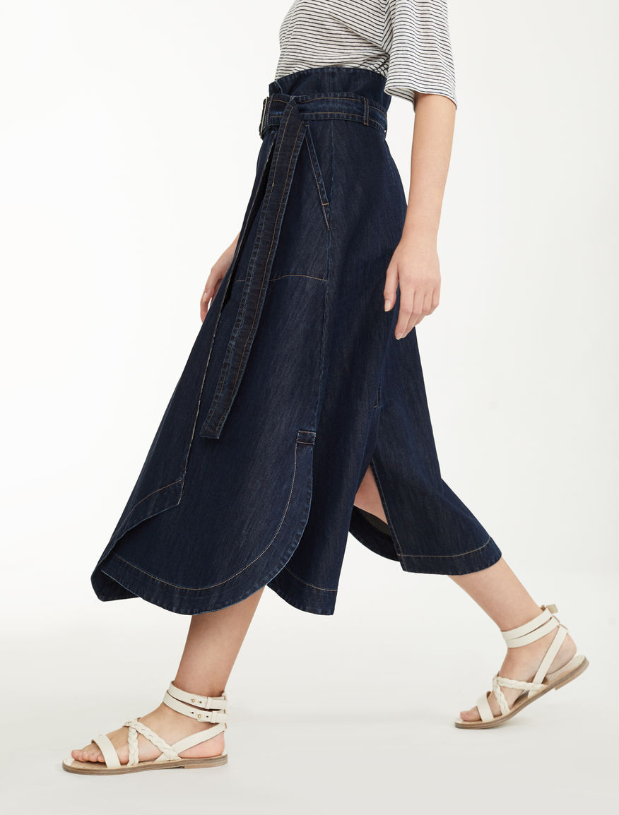 Cotton denim skirt Weekend Maxmara Cotton denim skirt Weekend Maxmara
