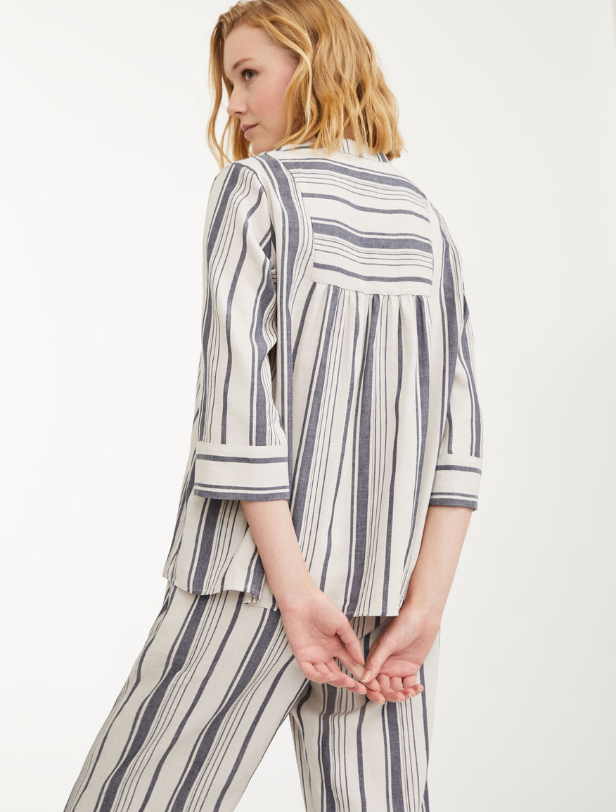 Blouse in cotton and linen satin Weekend Maxmara Blouse in cotton and linen satin Weekend Maxmara