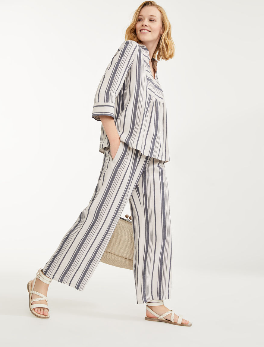 Blouse in cotton and linen satin Weekend Maxmara Blouse in cotton and linen satin Weekend Maxmara