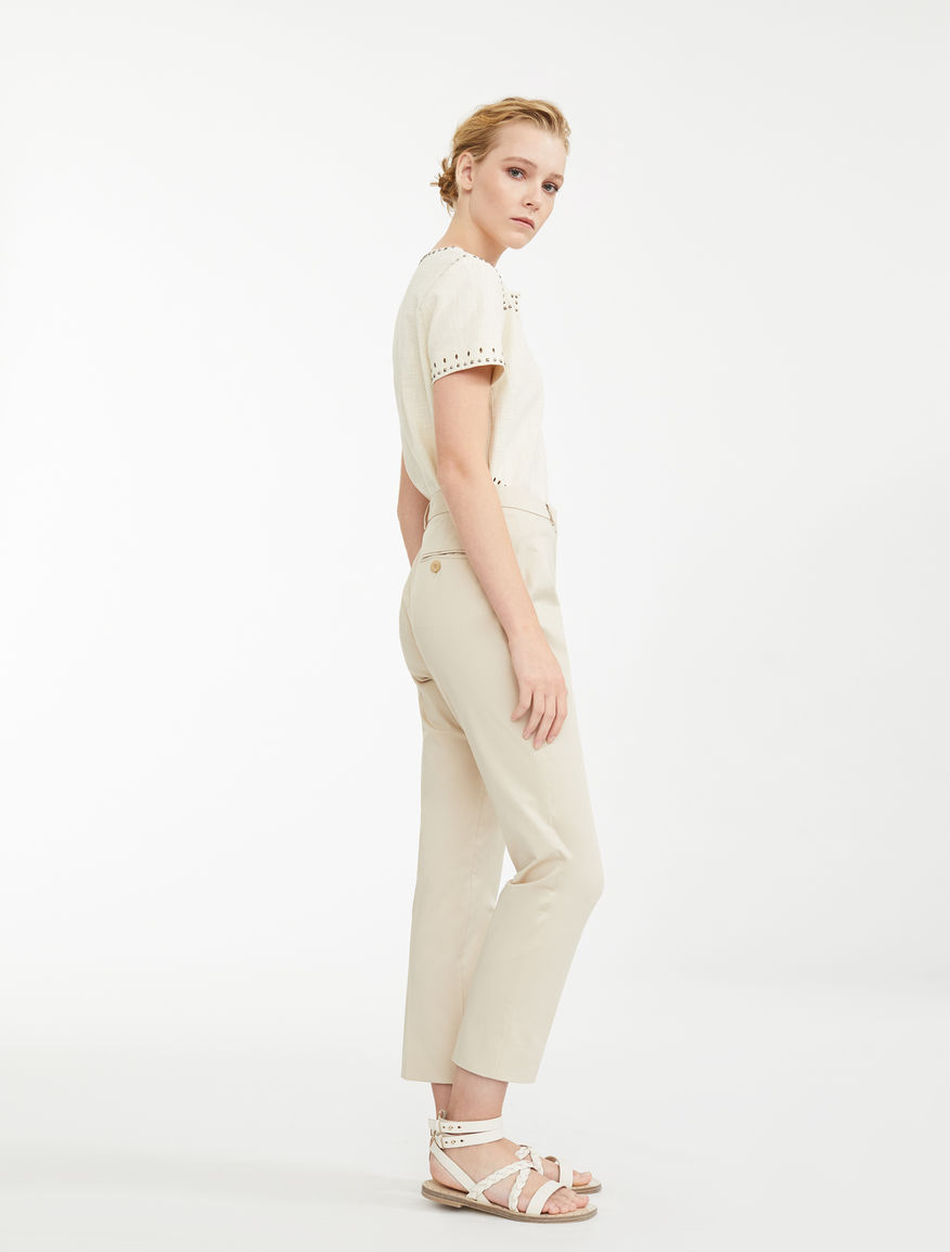 Cotton gabardine trousers Weekend Maxmara Cotton gabardine trousers Weekend Maxmara