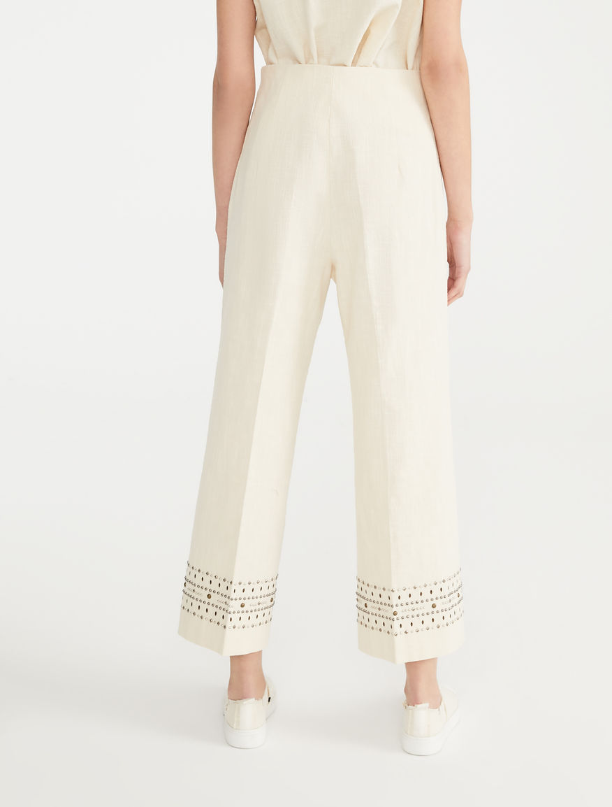 Trousers in cotton canvas Weekend Maxmara Trousers in cotton canvas Weekend Maxmara