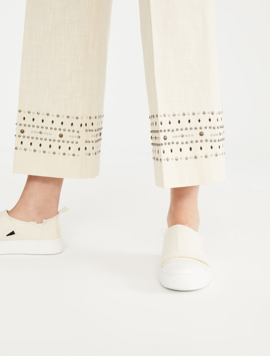 Trousers in cotton canvas Weekend Maxmara Trousers in cotton canvas Weekend Maxmara
