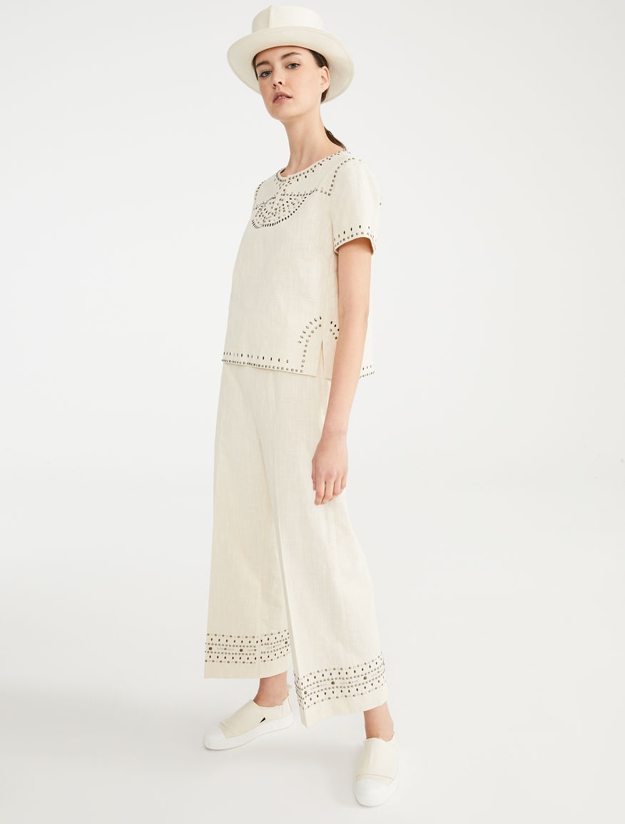 Trousers in cotton canvas Weekend Maxmara Trousers in cotton canvas Weekend Maxmara