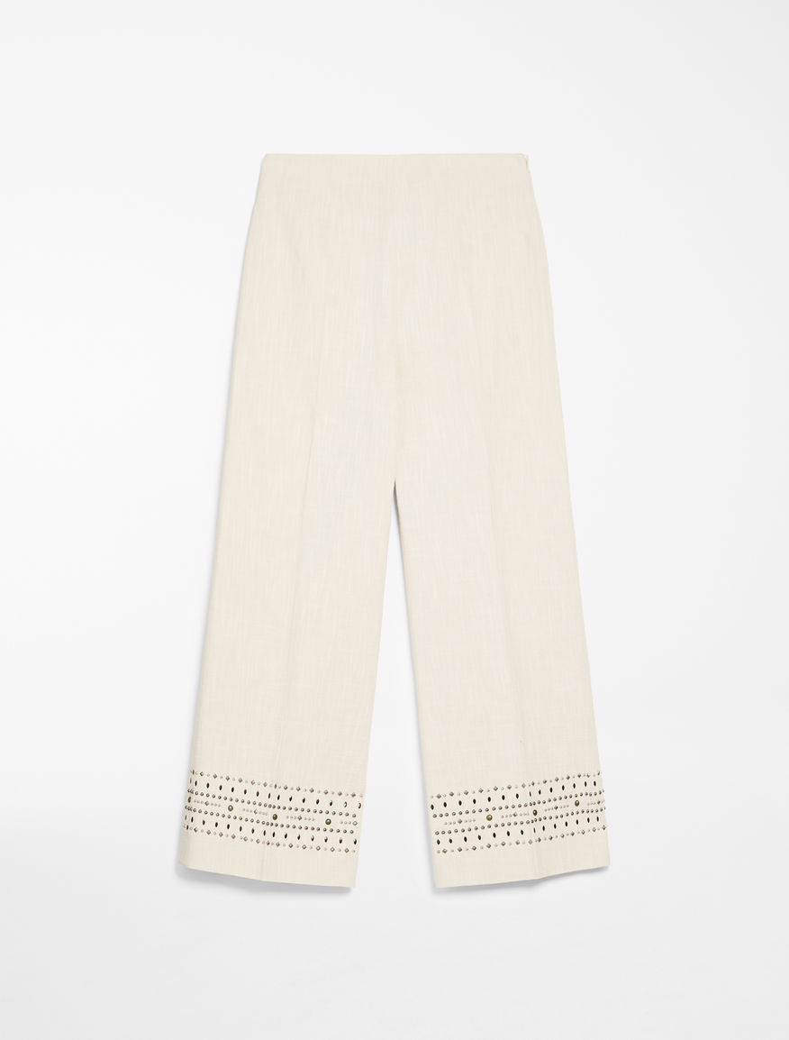 Trousers in cotton canvas Weekend Maxmara Trousers in cotton canvas Weekend Maxmara
