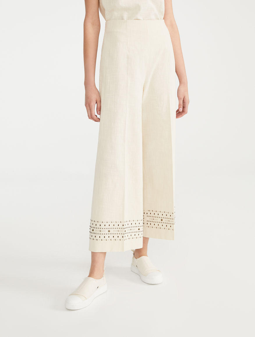 Trousers in cotton canvas Weekend Maxmara Trousers in cotton canvas Weekend Maxmara